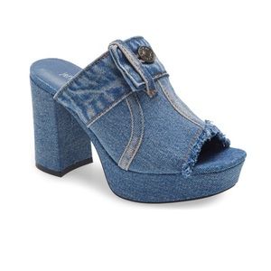 Jeffrey Campbell magda platform sandal — denim heels